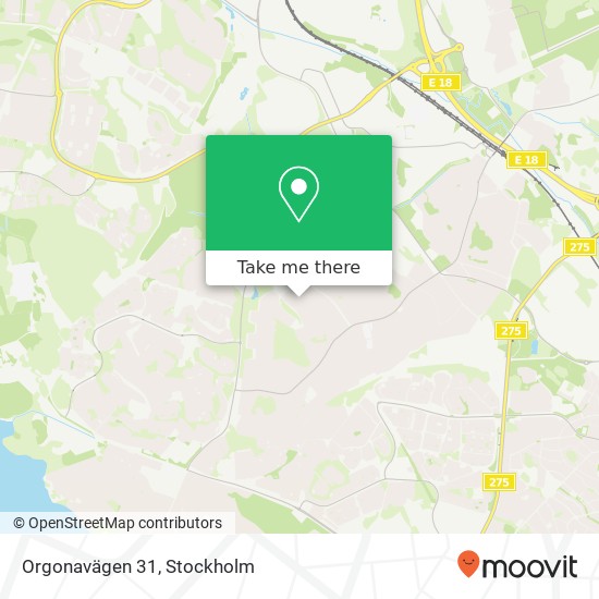 Orgonavägen 31 map