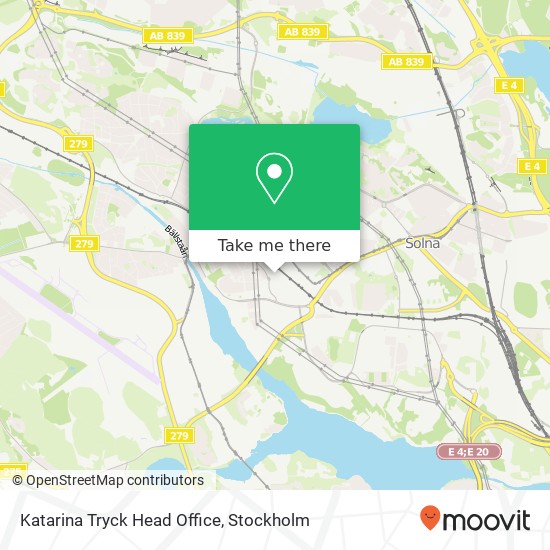 Katarina Tryck Head Office map