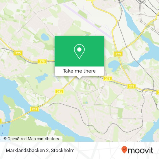 Marklandsbacken 2 map