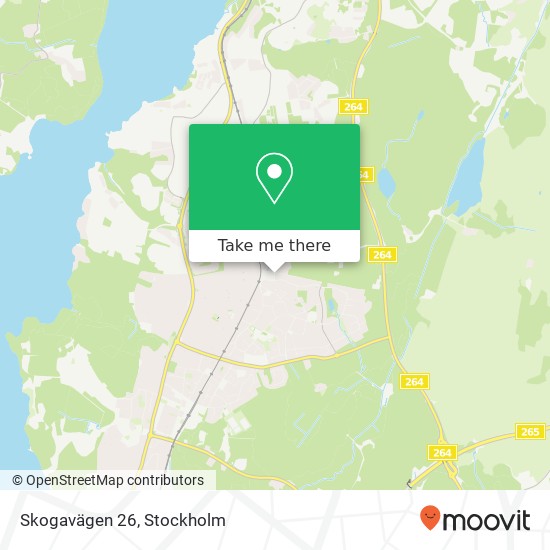 Skogavägen 26 map