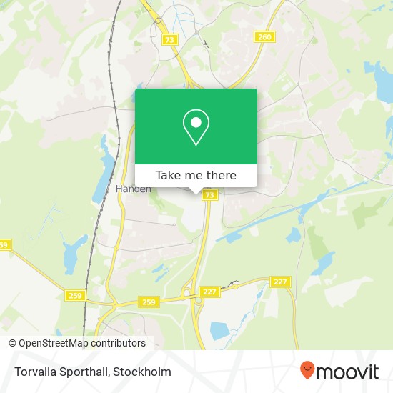 Torvalla Sporthall map