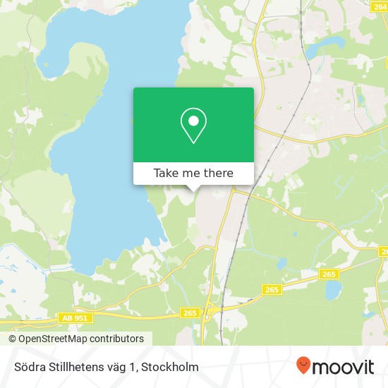 Södra Stillhetens väg 1 map