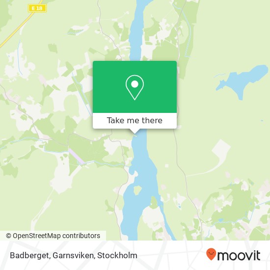 Badberget, Garnsviken map