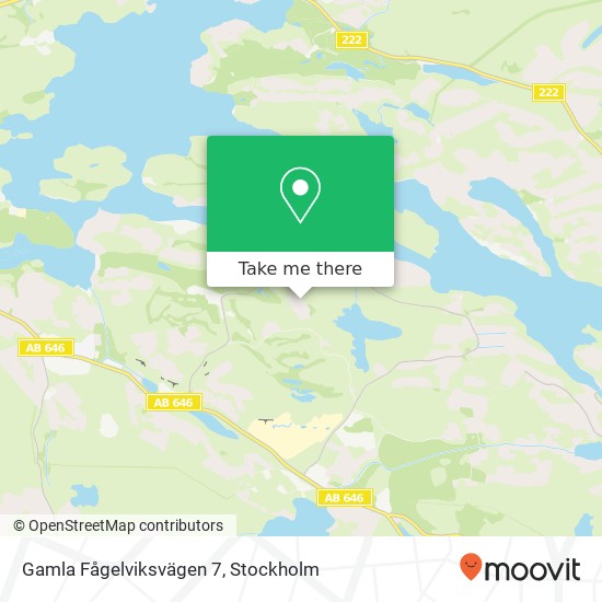 Gamla Fågelviksvägen 7 map