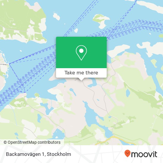 Backamovägen 1 map