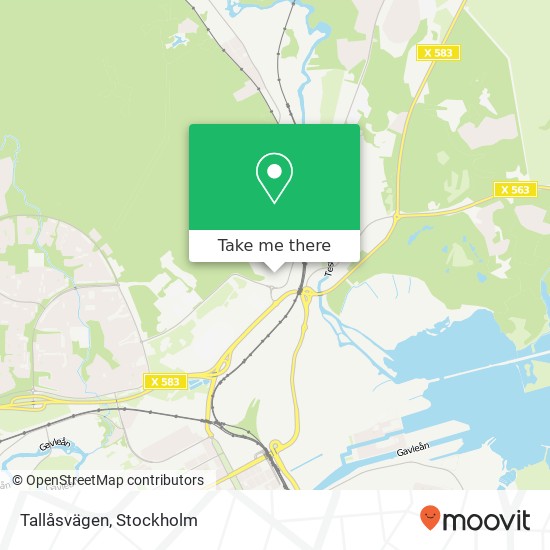 Tallåsvägen map