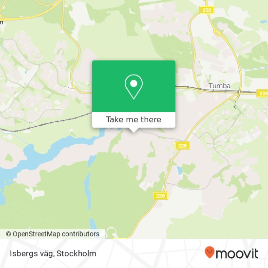 Isbergs väg map