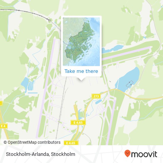 Stockholm-Arlanda map