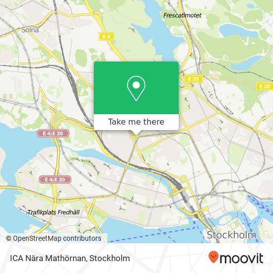 ICA Nära Mathörnan map