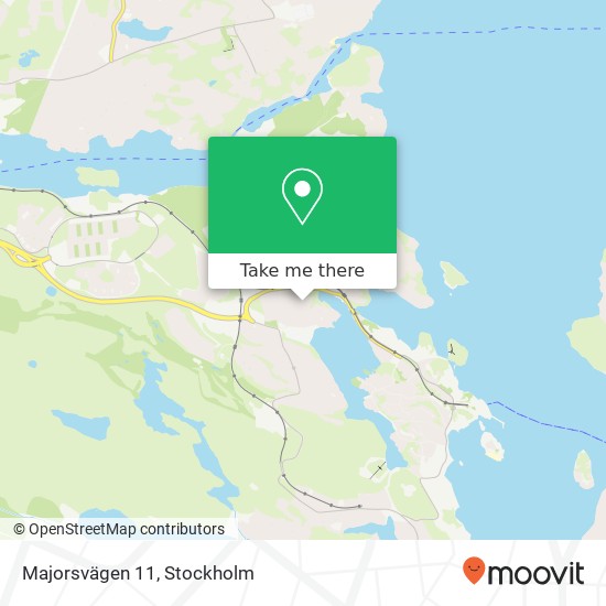 Majorsvägen 11 map