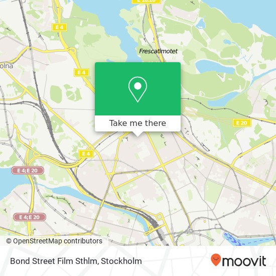 Bond Street Film Sthlm map