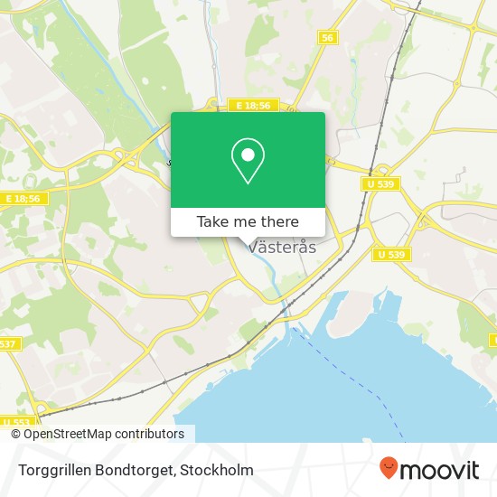 Torggrillen Bondtorget map