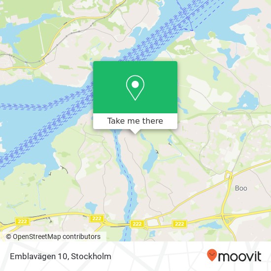 Emblavägen 10 map