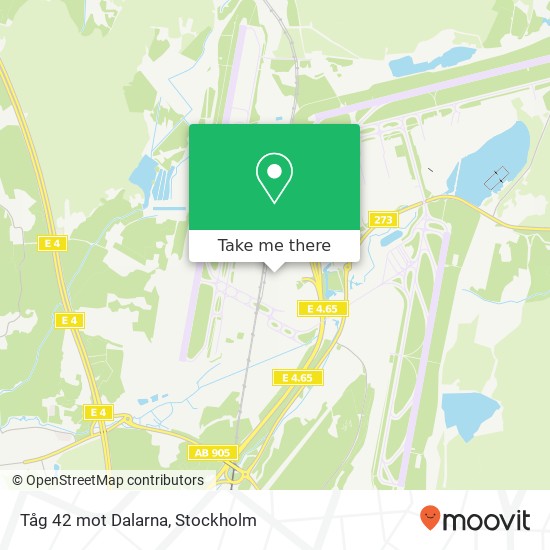 Tåg 42 mot Dalarna map