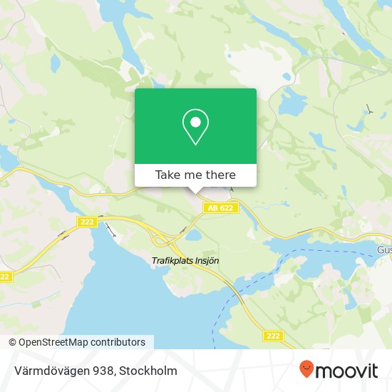 Värmdövägen 938 map