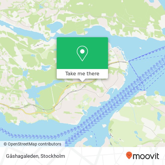 Gåshagaleden map