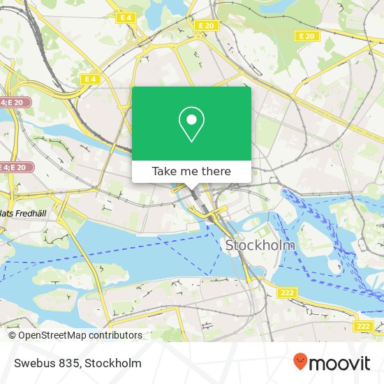 Swebus 835 map