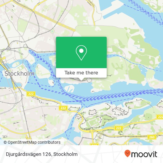 Djurgårdsvägen 126 map