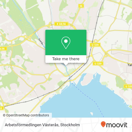 Arbetsförmedlingen Västerås map