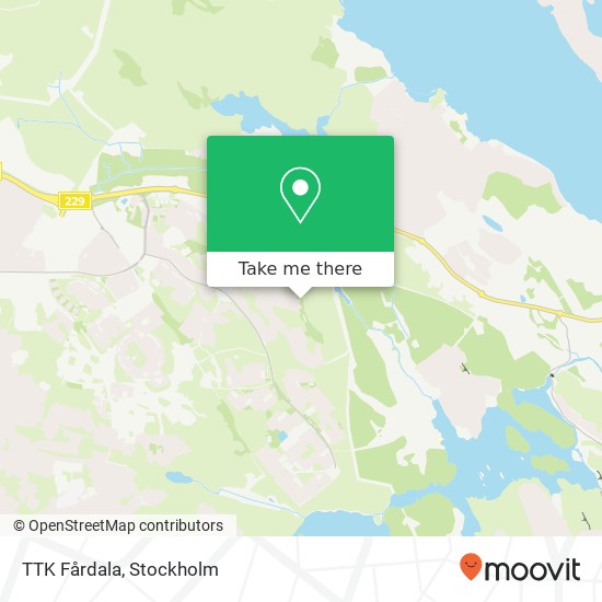 TTK Fårdala map