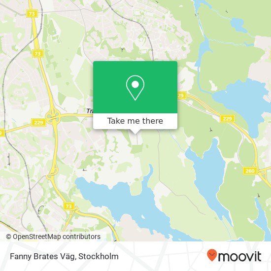 Fanny Brates Väg map