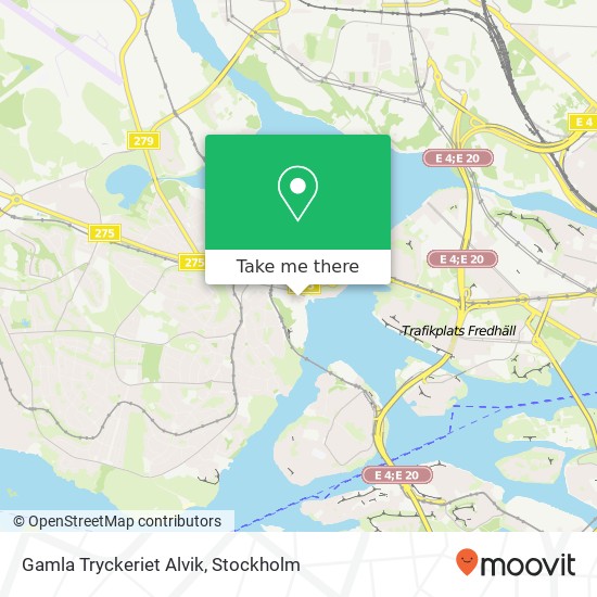 Gamla Tryckeriet Alvik map