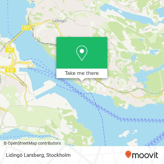 Lidingö Larsberg map