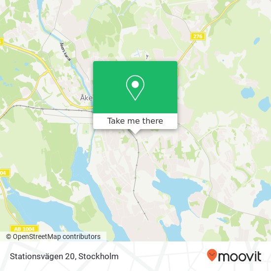 Stationsvägen 20 map