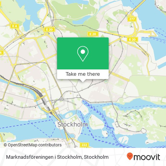 Marknadsföreningen i Stockholm map