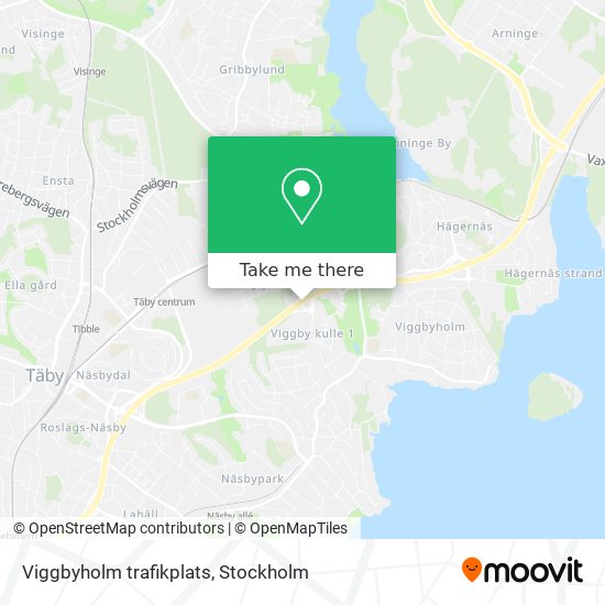 Viggbyholm trafikplats map