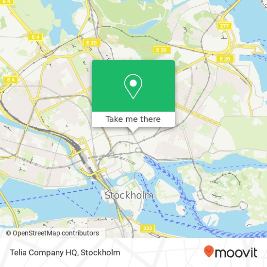 Telia Company HQ map