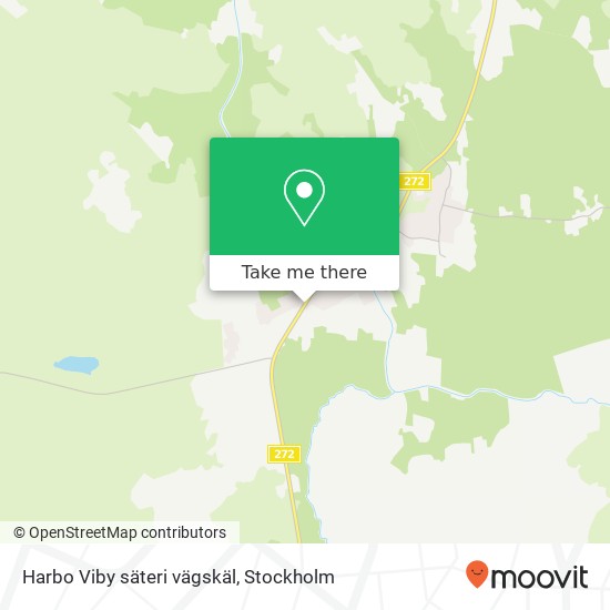 Harbo Viby säteri vägskäl map