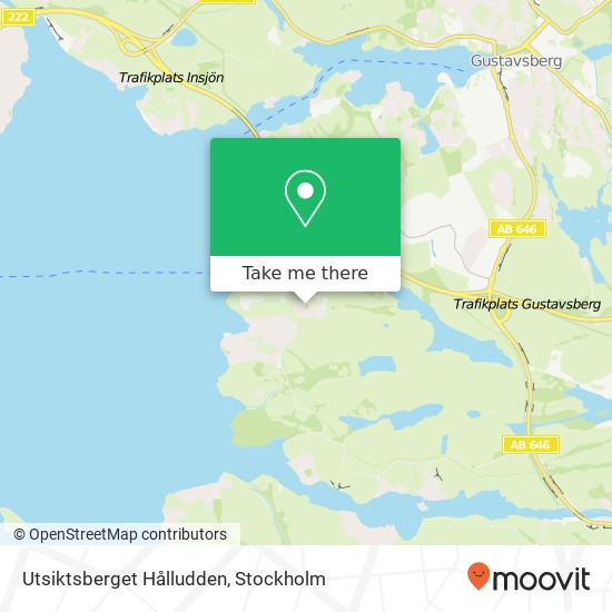 Utsiktsberget Hålludden map