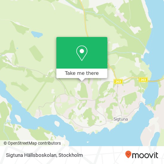 Sigtuna Hällsboskolan map