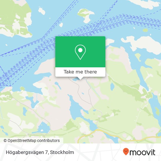 Högabergsvägen 7 map