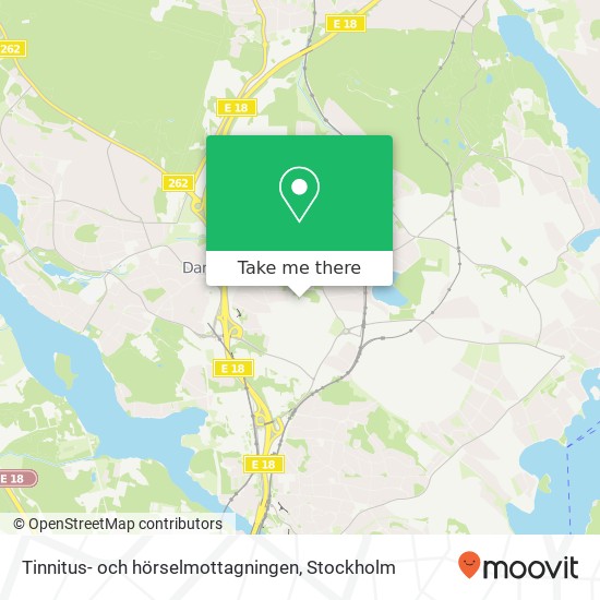 Tinnitus- och hörselmottagningen map