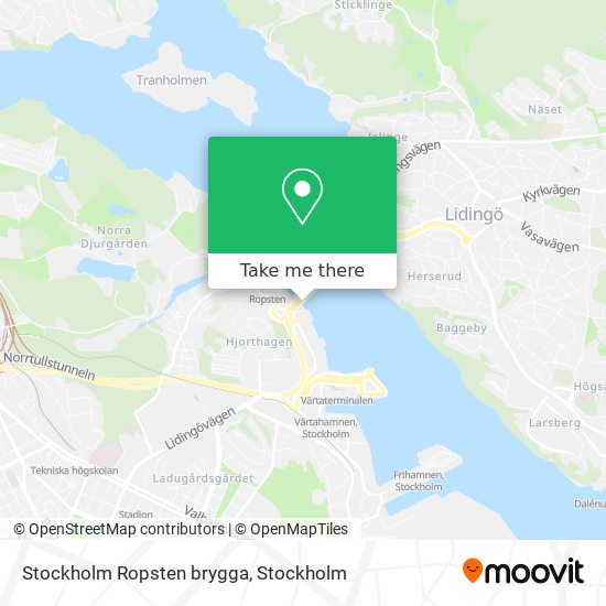 Stockholm Ropsten brygga map