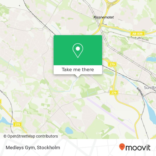 Medleys Gym map