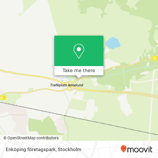 Enköping företagspark map