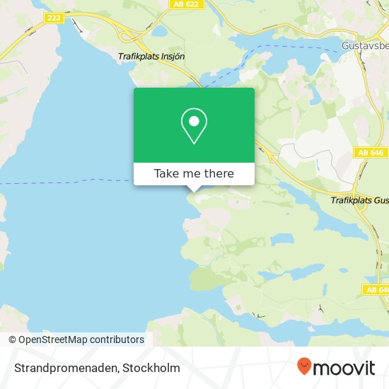 Strandpromenaden map