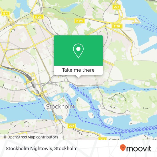 Stockholm Nightowls map