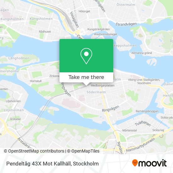 Pendeltåg 43X Mot Kallhäll map
