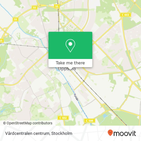 Vårdcentralen centrum map