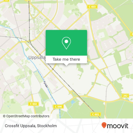 Crossfit Uppsala map