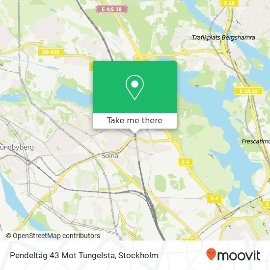 Pendeltåg 43 Mot Tungelsta map