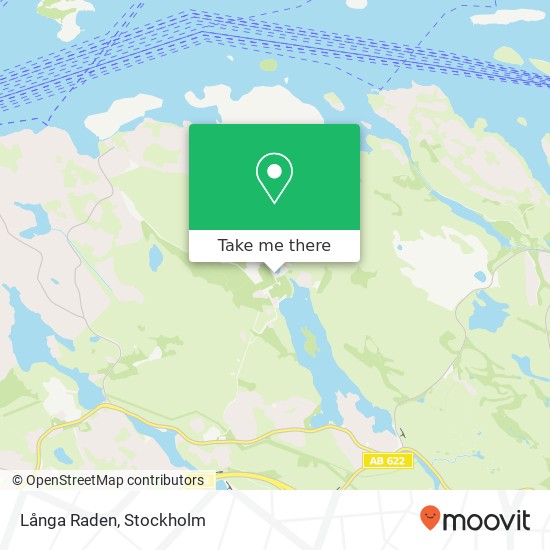 Långa Raden map