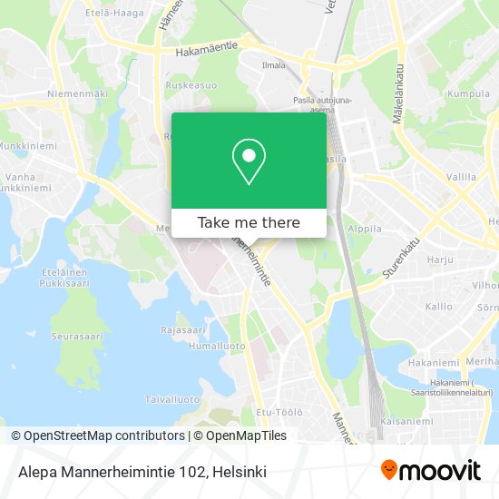 Alepa Mannerheimintie 102 map