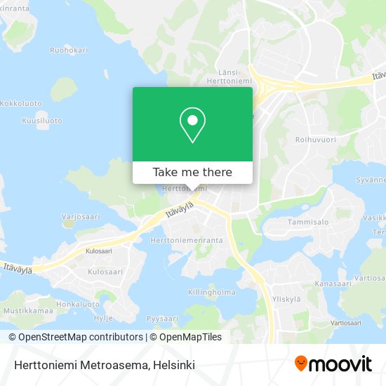 Herttoniemi Metroasema map