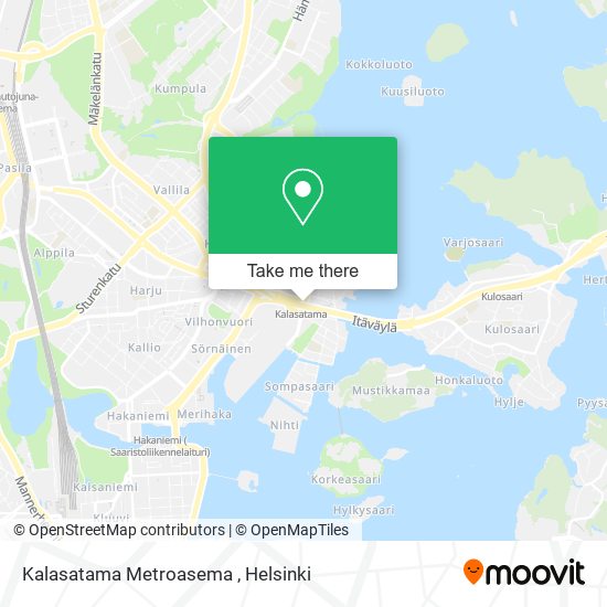 How to get to Kalasatama Metroasema in Helsinki by Bus, Train or Metro?