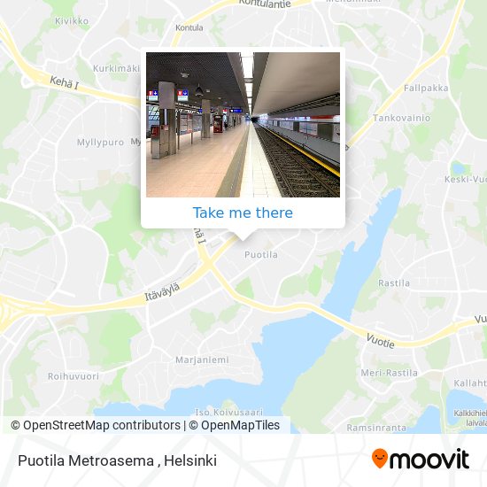 How to get to Puotila Metroasema in Helsinki by Bus, Metro or Tram?